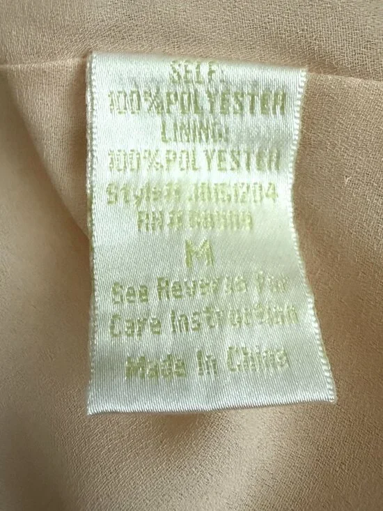 GIANNI BINI Womens Sequined Fringes Shirt Medium Pinkish Unique Lined Evening - Picture 10 of 10